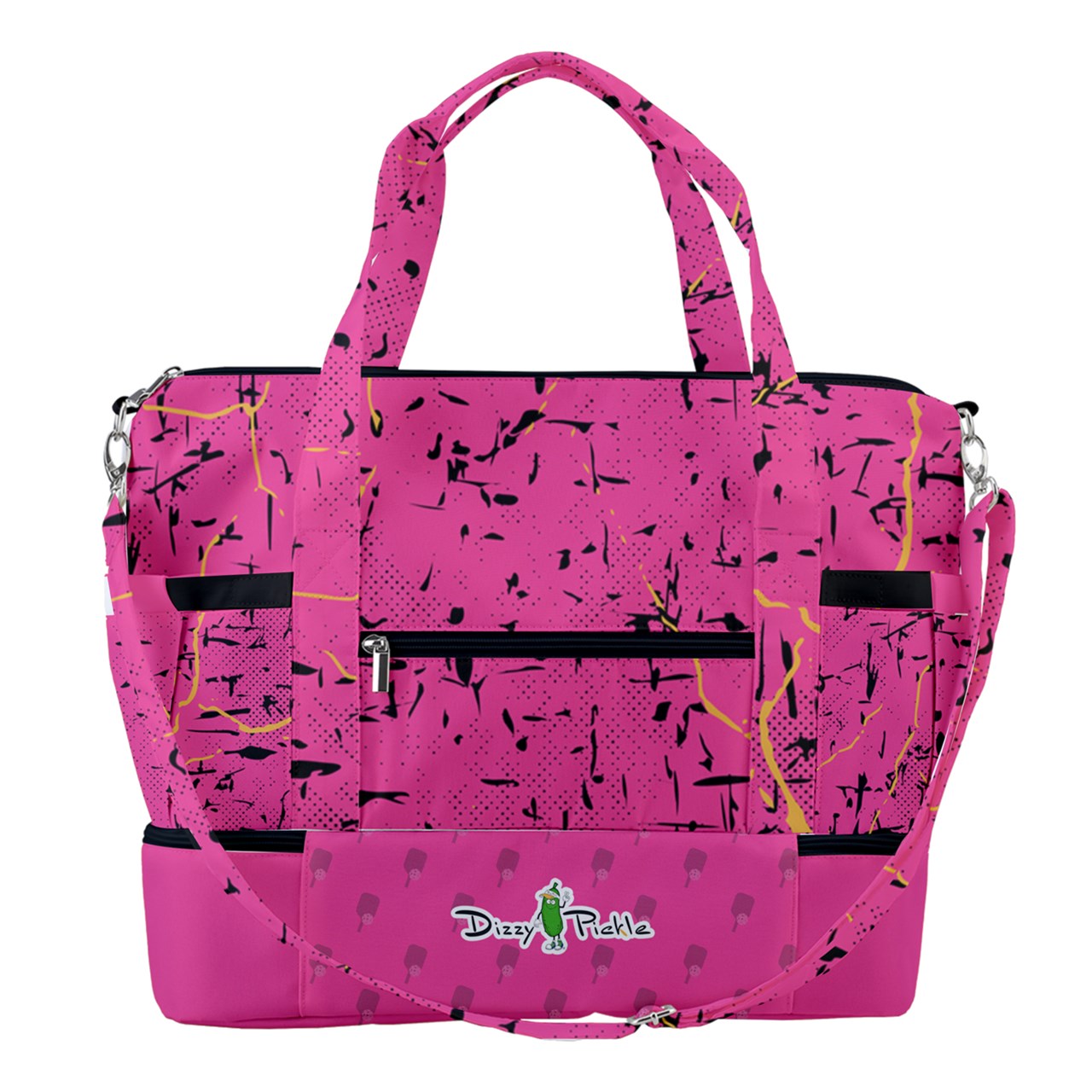 Dizzy Pickle Lynne Pink Pickleball Sports Court Shoulder Bag with Shoe Compartment