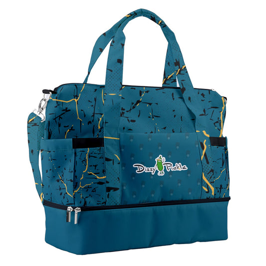 Dizzy Pickle Lynne Turquoise Pickleball Sports Court Shoulder Bag with Shoe Compartment