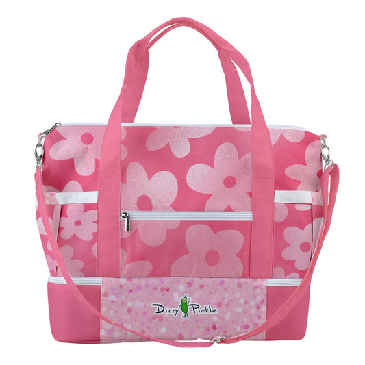 Dizzy Pickle Adleigh Blooms Pickleball Sports Court Shoulder Bag with Shoe Compartment