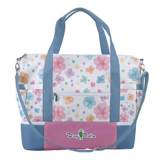 Dizzy Pickle Grace Blue_Pink Pickleball Sports Court Shoulder Bag with Shoe Compartment