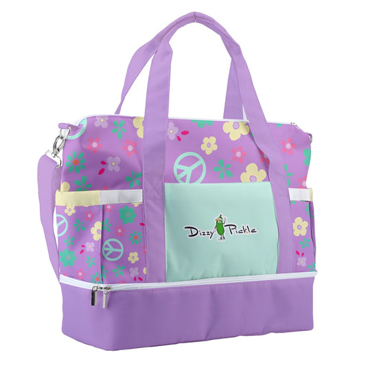 Dizzy Pickle Hope Lavender Pickleball Sports Court Shoulder Bag with Shoe Compartment