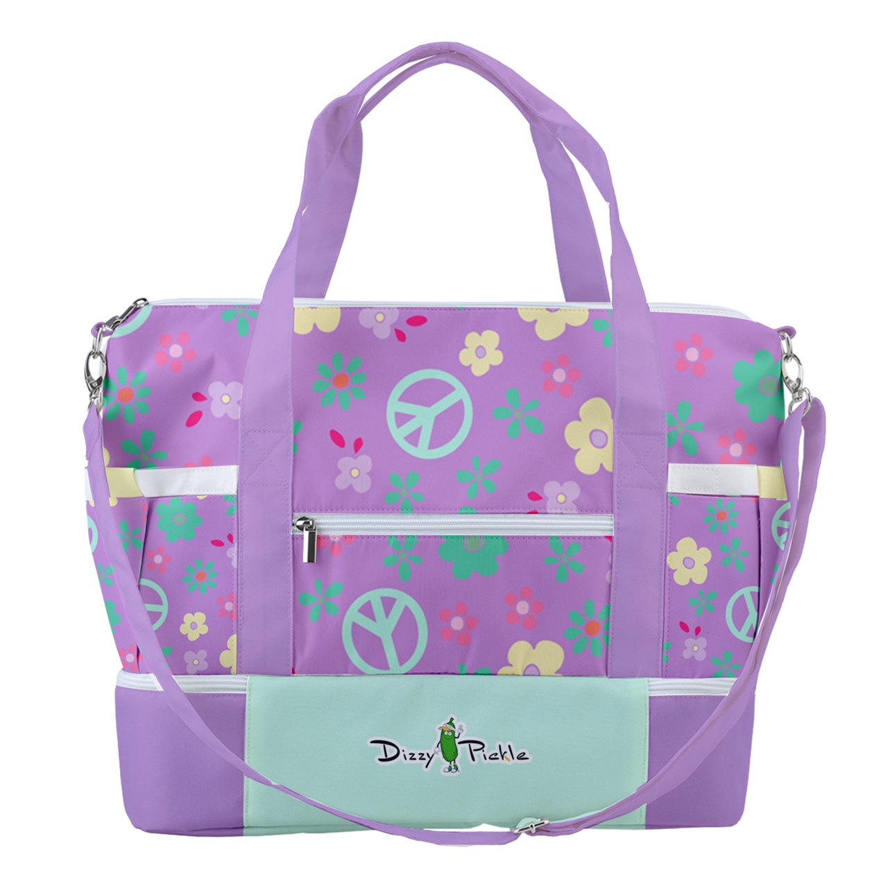 Dizzy Pickle Hope Lavender Pickleball Sports Court Shoulder Bag with Shoe Compartment