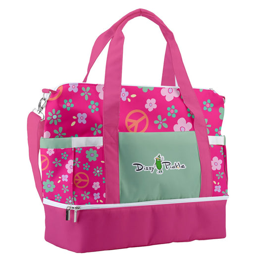 Dizzy Pickle Hope Rose Pickleball Sports Court Shoulder Bag with Shoe Compartment