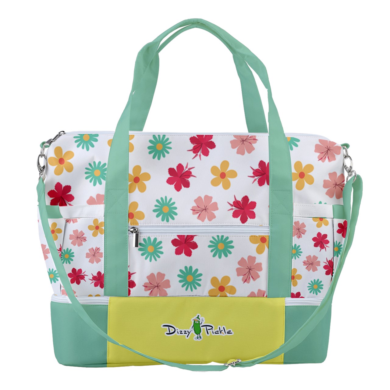 Dizzy Pickle Hannah Flowers Pickleball Sports Court Shoulder Bag with Shoe Compartment