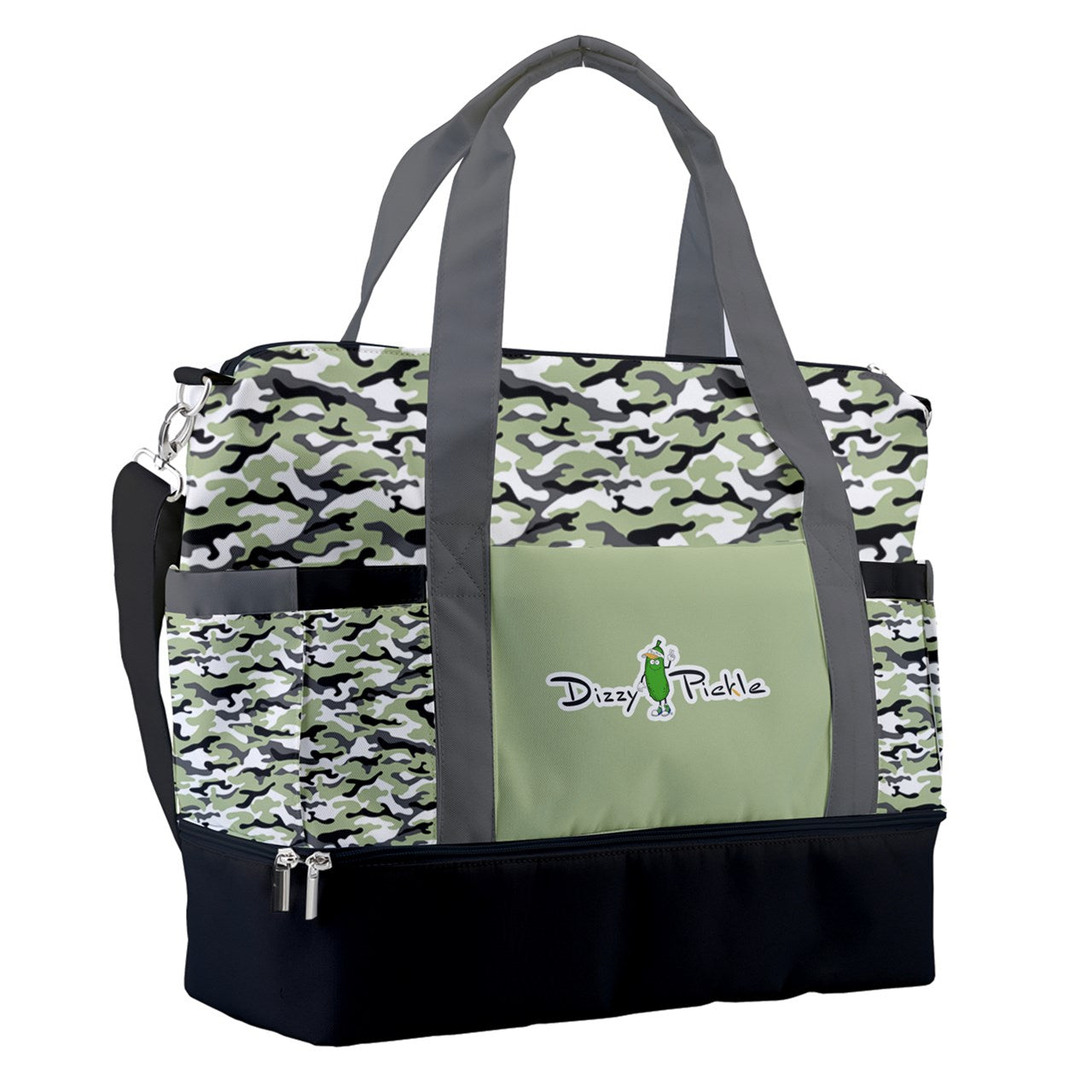 Dizzy Pickle Jan Sage Pickleball Sports Court Shoulder Bag with Shoe Compartment