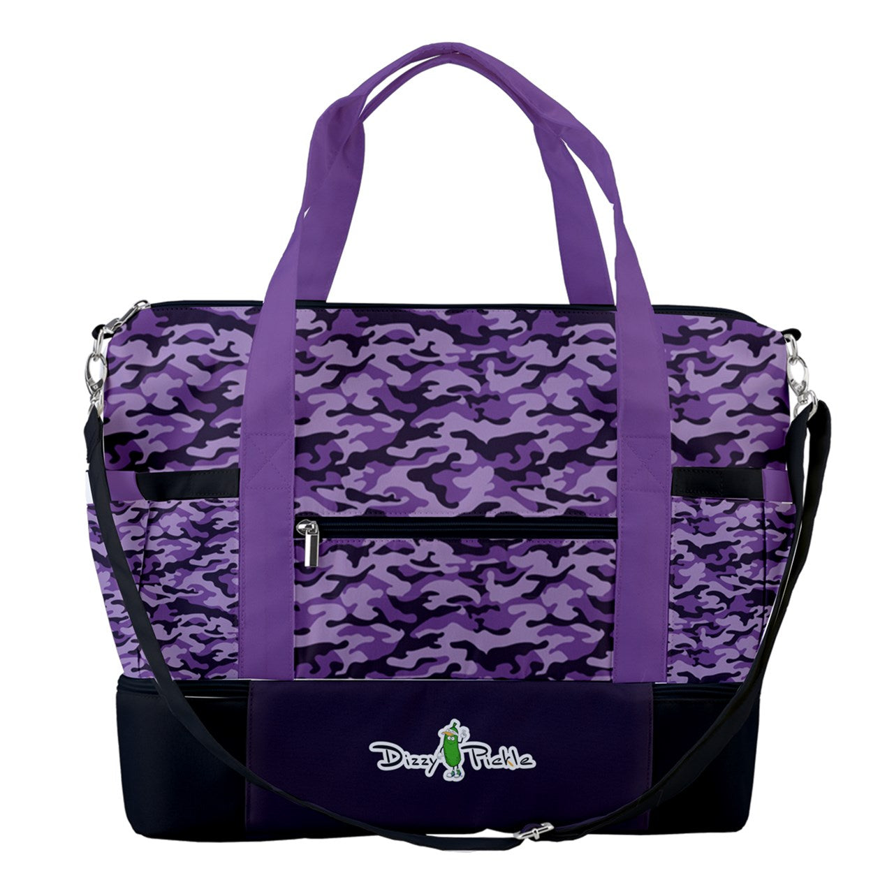 Dizzy Pickle Jan Purple Pickleball Sports Court Shoulder Bag with Shoe Compartment