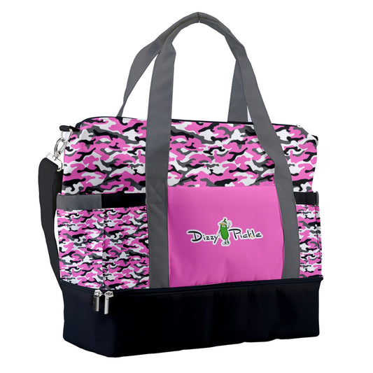 Dizzy Pickle Jan Pink Pickleball Sports Court Shoulder Bag with Shoe Compartment