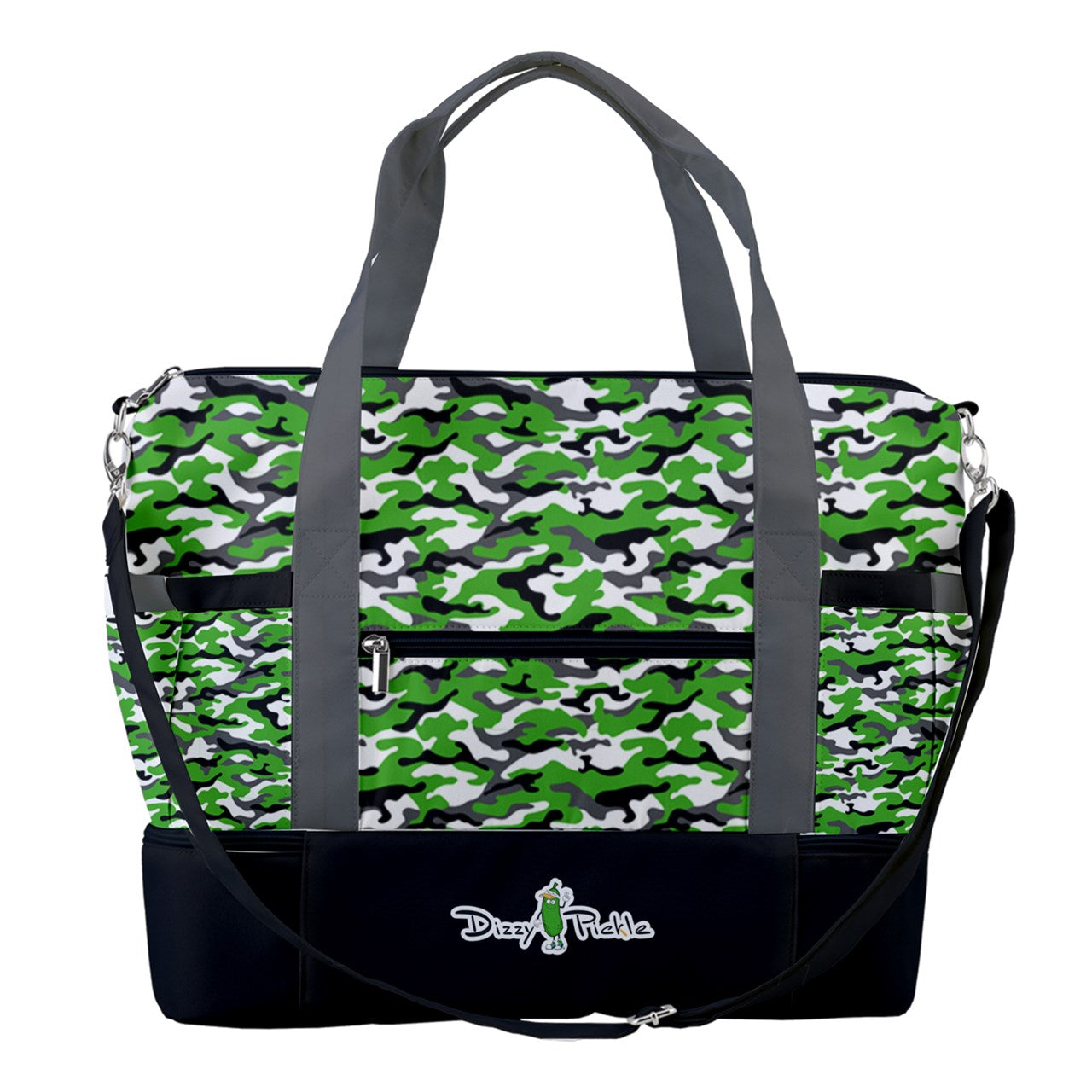 Dizzy Pickle Jan Green Pickleball Sports Court Shoulder Bag with Shoe Compartment