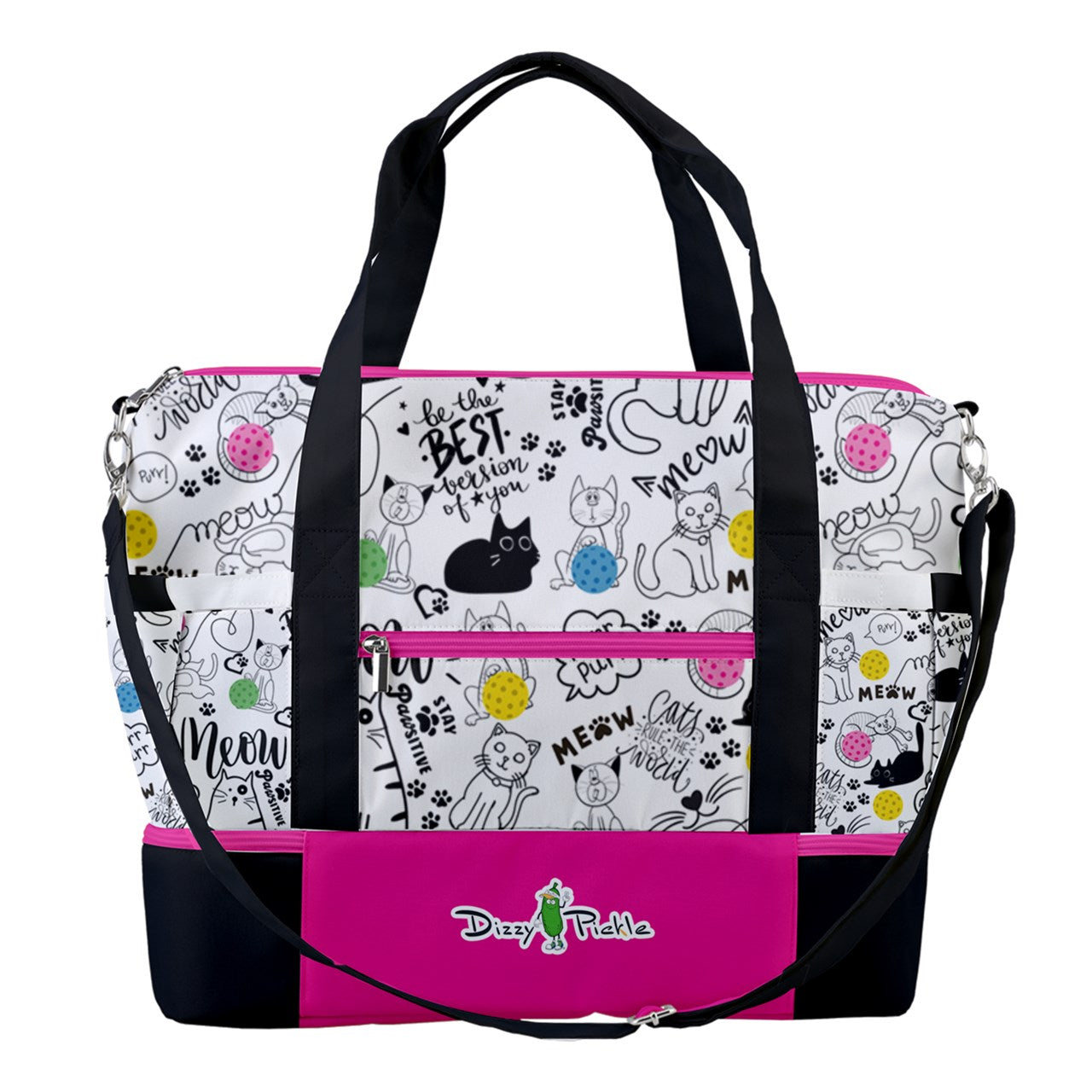 Dizzy Pickle Sassy Pickleball Sports Court Shoulder Bag with Shoe Compartment