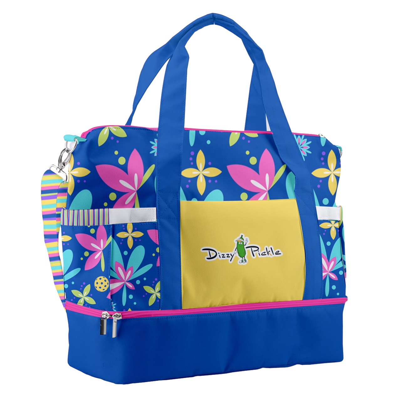 Dizzy Pickle Donna Blue Pickleball Sports Court Shoulder Bag with Shoe Compartment