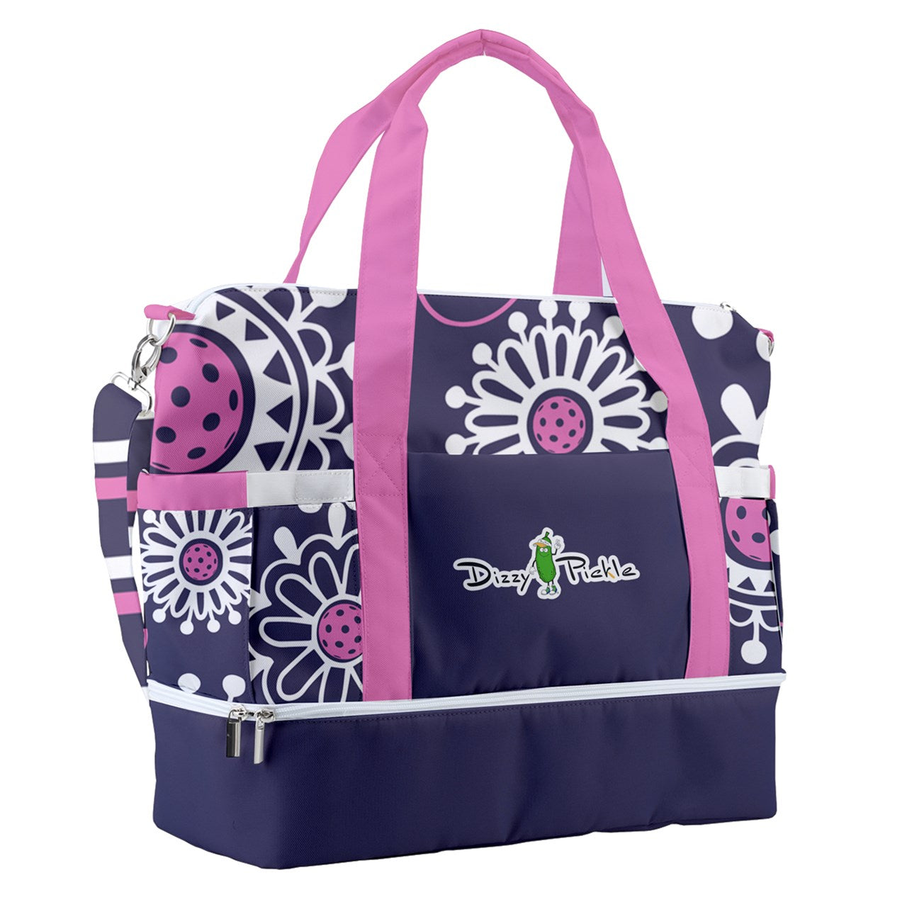 Dizzy Pickle Coming Up Daisies PP Pickleball Sports Court Shoulder Bag with Shoe Compartment