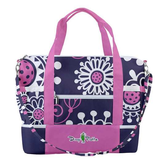 Dizzy Pickle Coming Up Daisies PP Pickleball Sports Court Shoulder Bag with Shoe Compartment