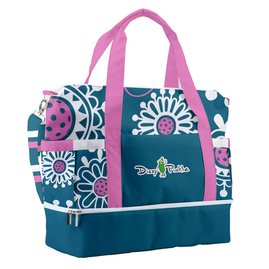 Dizzy Pickle Coming Up Daisies TP Pickleball Sports Court Shoulder Bag with Shoe Compartment