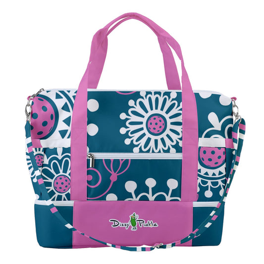 Dizzy Pickle Coming Up Daisies TP Pickleball Sports Court Shoulder Bag with Shoe Compartment