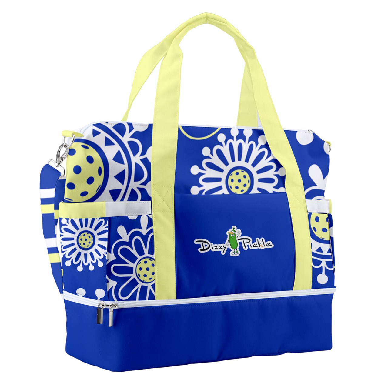 Dizzy Pickle Coming Up Daisies BY Pickleball Sports Court Shoulder Bag with Shoe Compartment