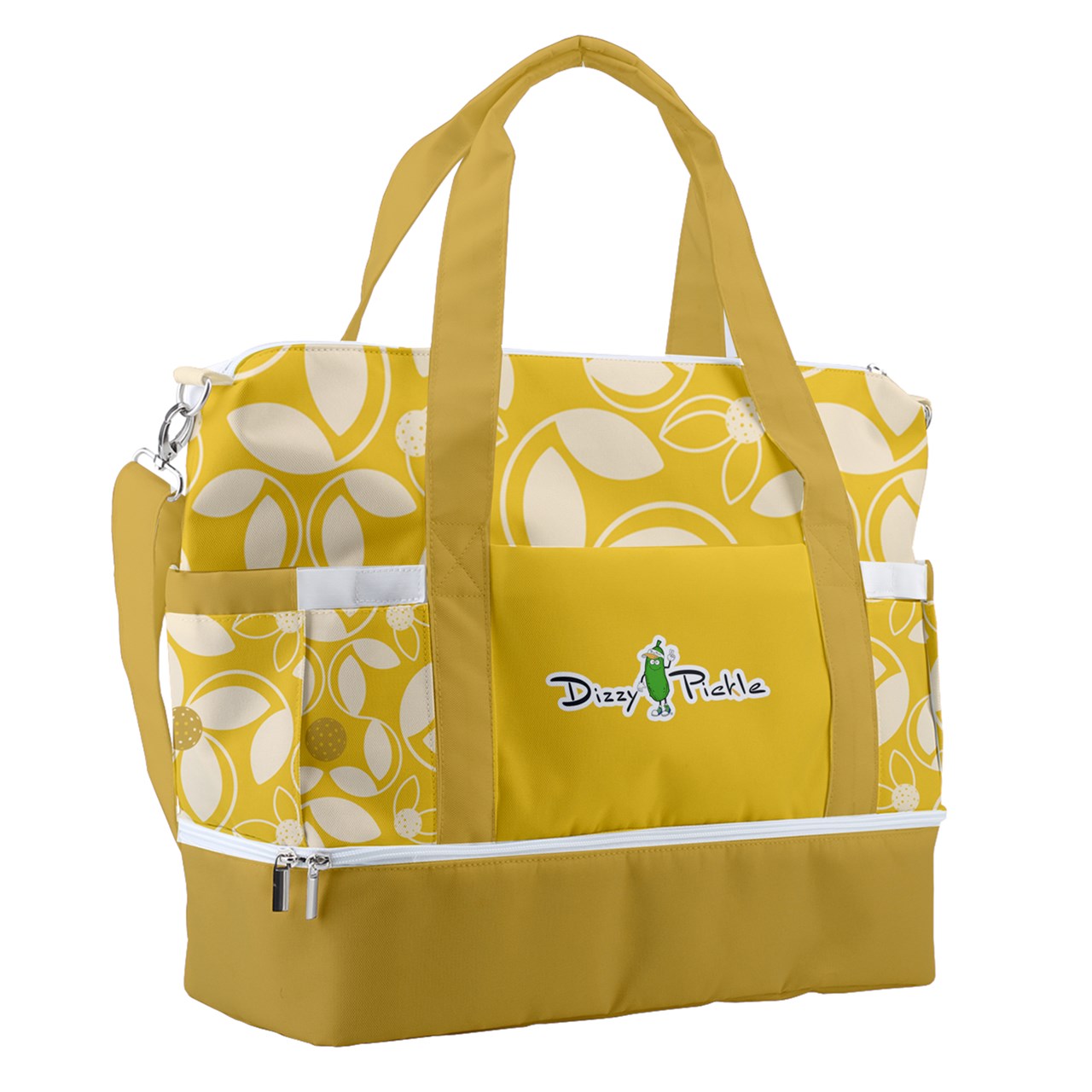 Dizzy Pickle Beth Gold Pickleball Sports Court Shoulder Bag with Shoe Compartment