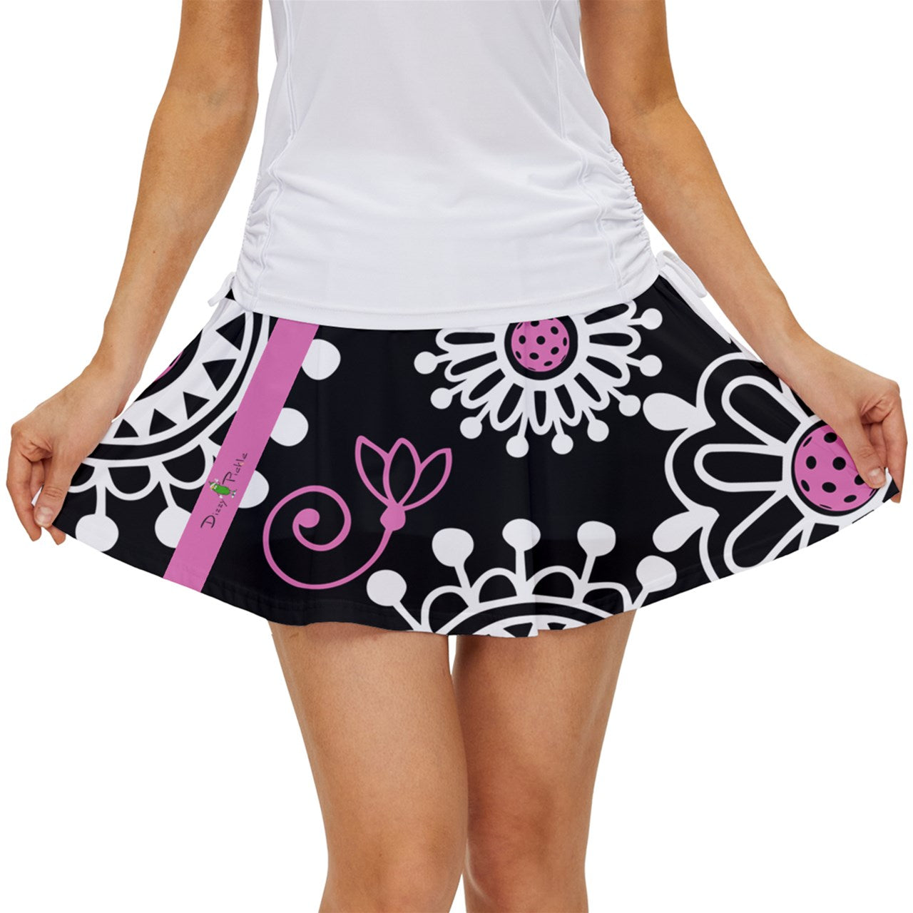 Dizzy Pickle Coming Up Daisies BP Women's Pickleball Court Skorts with Inner Shorts