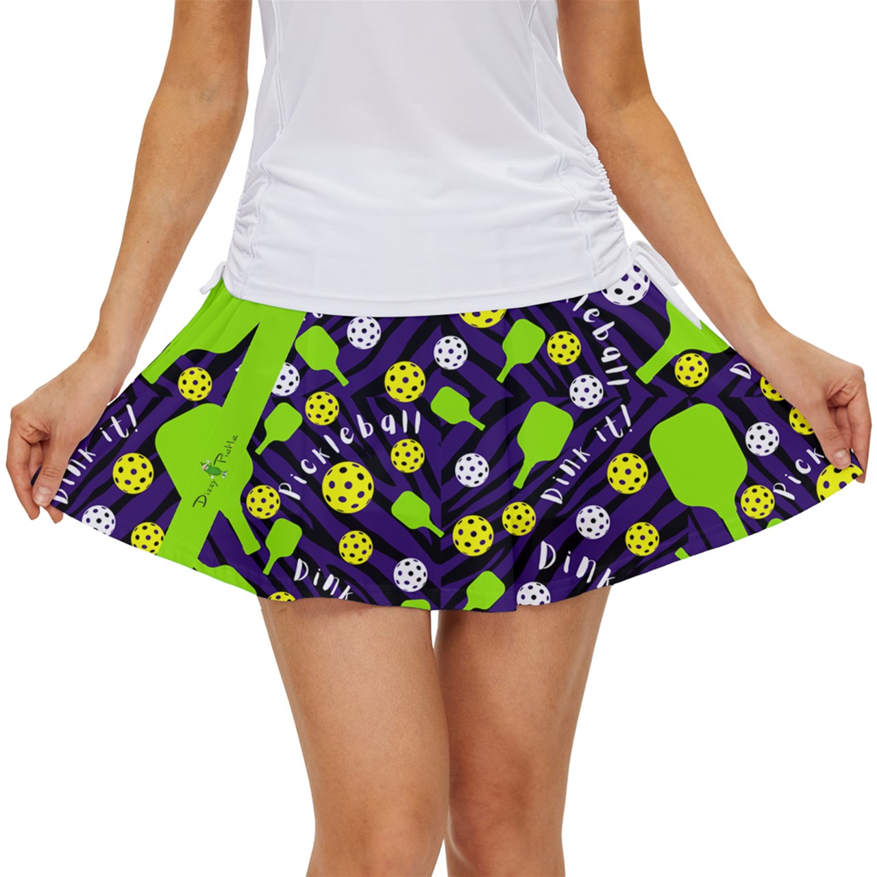 Dizzy Pickle Dinking Diva BG Women's Pickleball Court Skorts with Inner Shorts