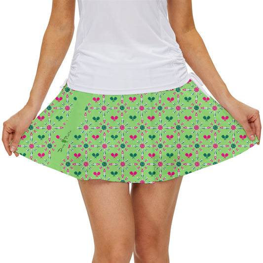 Dizzy Pickle Penny PG Mini Paddles 15"  Women's Pickleball Court Skorts with Inner Shorts