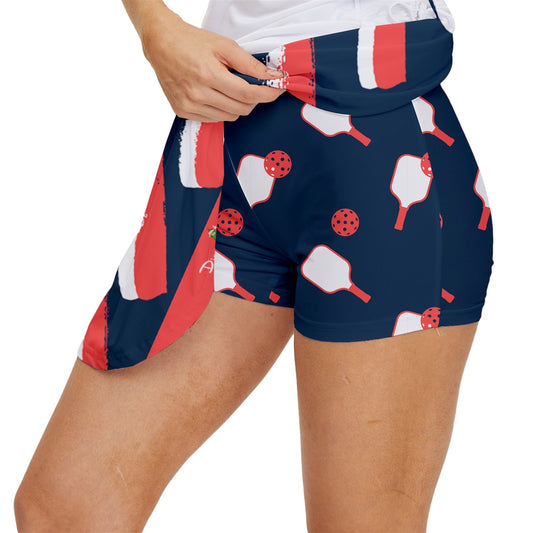 Dizzy Pickle Van Drips 15"  Women's Pickleball Court Skorts with Inner Shorts