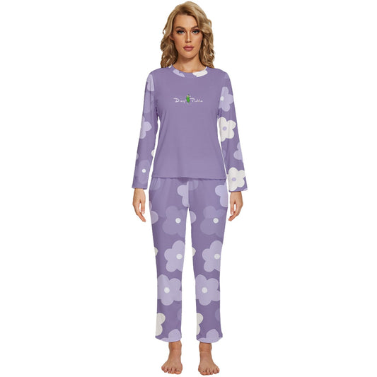 Dizzy Pickle Sophie Bouquet Women's Pickleball Long Sleeve Lightweight Cropped Pajamas Set