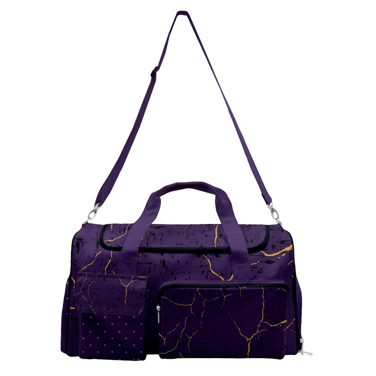 Dizzy Pickle Lynne Purple Pickleball Sports Gym Duffle Bag with Shoe Compartment