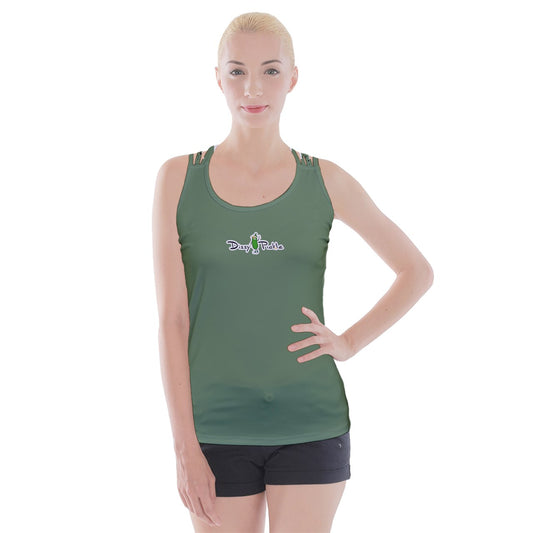 Dizzy Pickle Lynne Sage Solid Women's Pickleball Criss Cross Back Tank Top