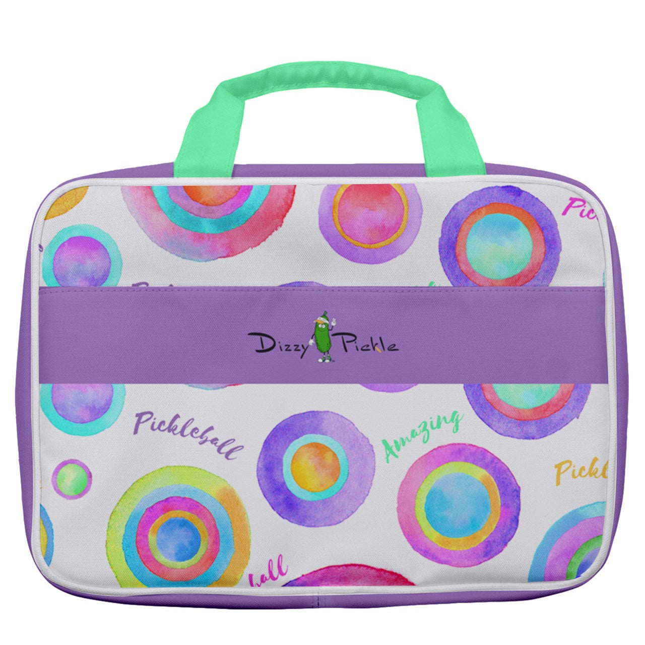 Dizzy Pickle Emily Empowered Women's Pickleball Travel Toiletry Bag with Hanging Hook