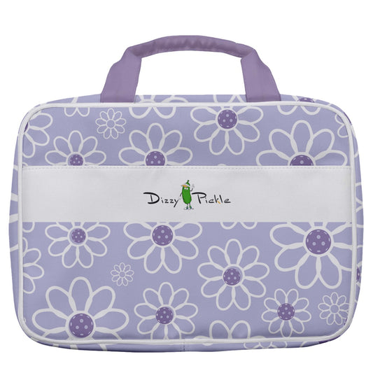 Dizzy Pickle Sophie Blooms Women's Pickleball Travel Toiletry Bag with Hanging Hook