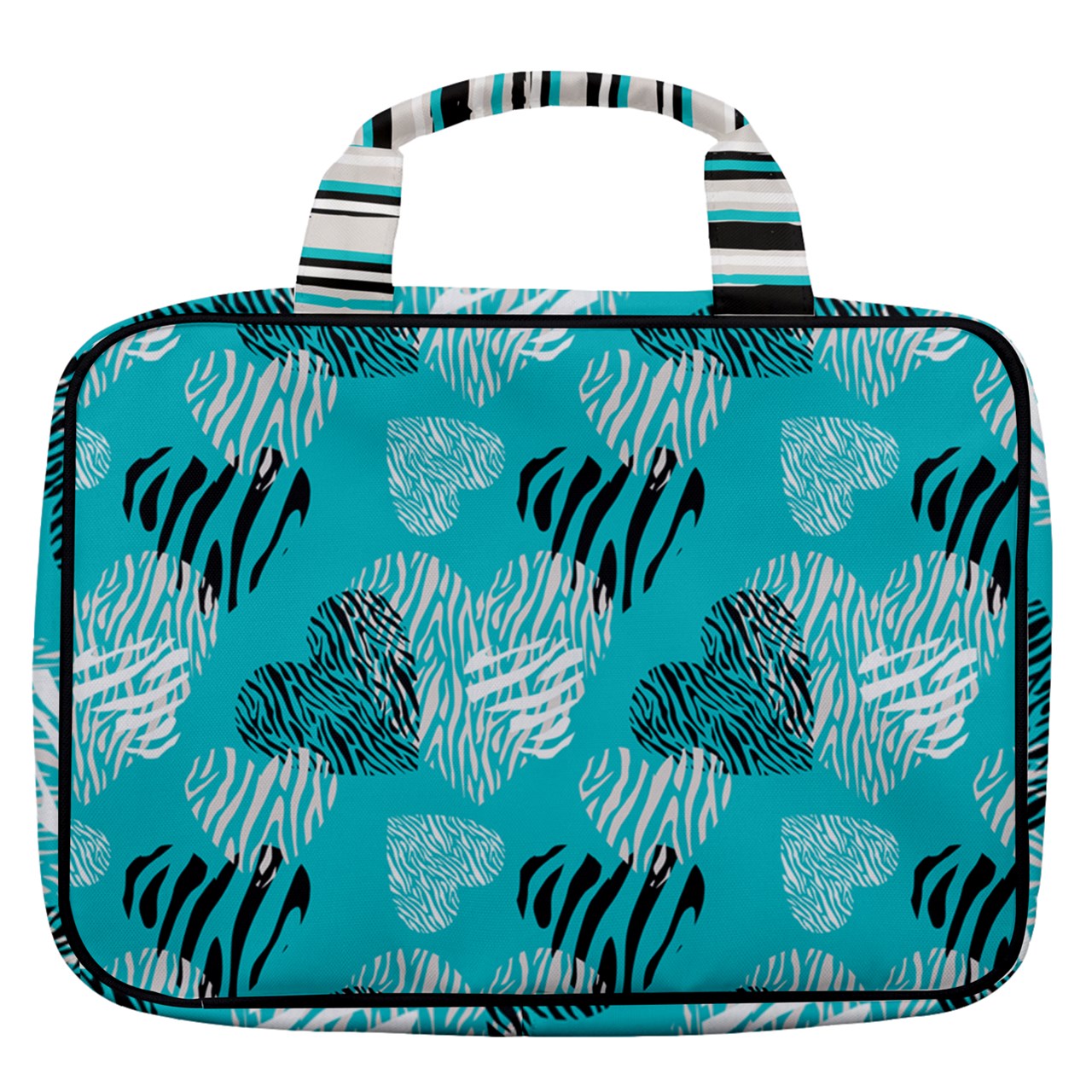 Dizzy Pickle Shelley Turquoise Women's Pickleball Travel Toiletry Bag with Hanging Hook