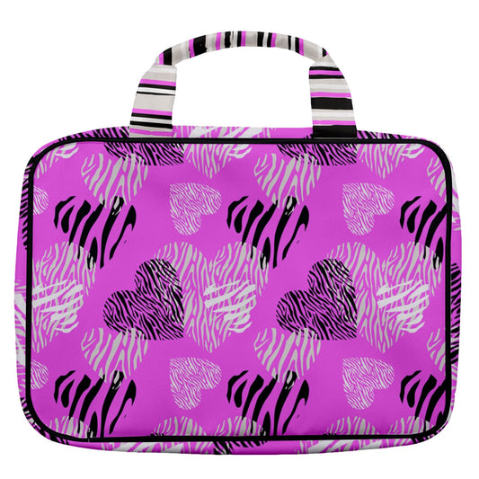 Dizzy Pickle Shelley Pink Women's Pickleball Travel Toiletry Bag with Hanging Hook