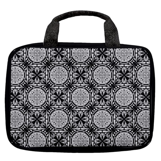 Dizzy Pickle Tracy Black Women's Pickleball Travel Toiletry Bag with Hanging Hook