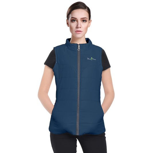 Dizzy Pickle DZY P Classic Navy Blue Women's Active Pickleball Puffer Vest with Pockets Women's Puffer Vest