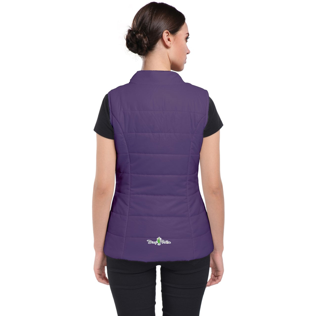 Dizzy Pickle Lynne Purple Women's Active Pickleball Puffer Vest with Pockets