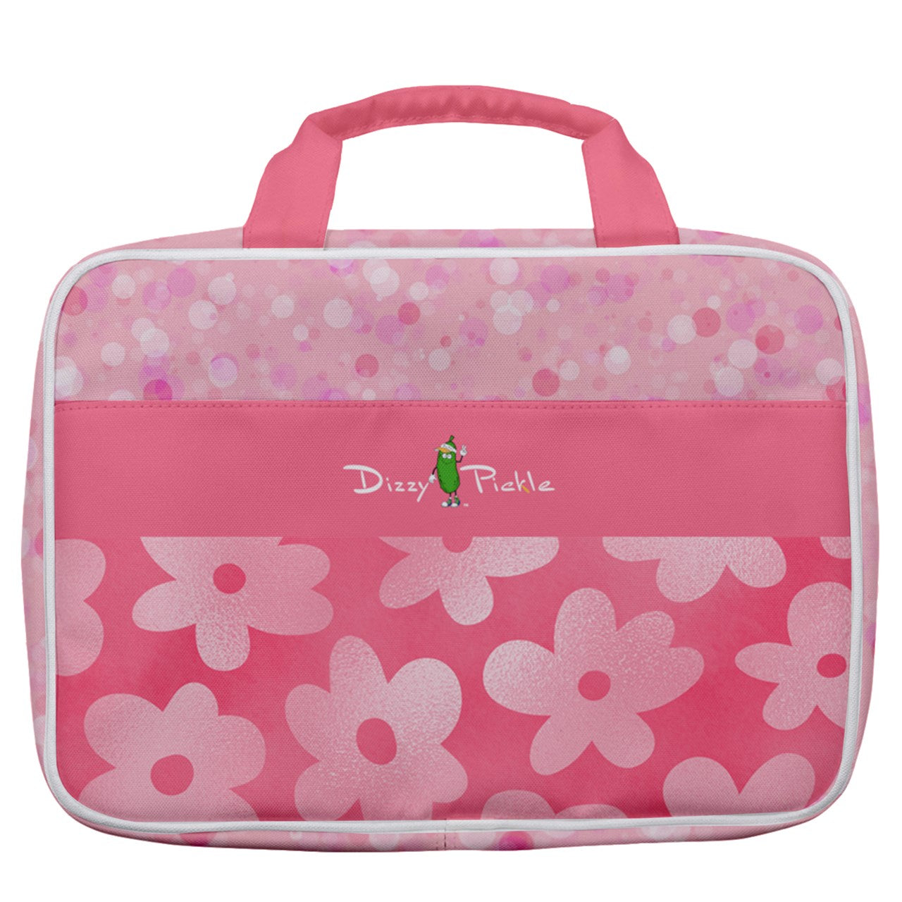 Dizzy Pickle Adleigh Blooms Women's Pickleball Travel Toiletry Bag with Hanging Hook