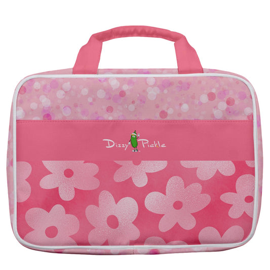 Dizzy Pickle Adleigh Blooms Women's Pickleball Travel Toiletry Bag with Hanging Hook