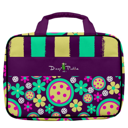 Dizzy Pickle Charlotte Women's Pickleball Travel Toiletry Bag with Hanging Hook