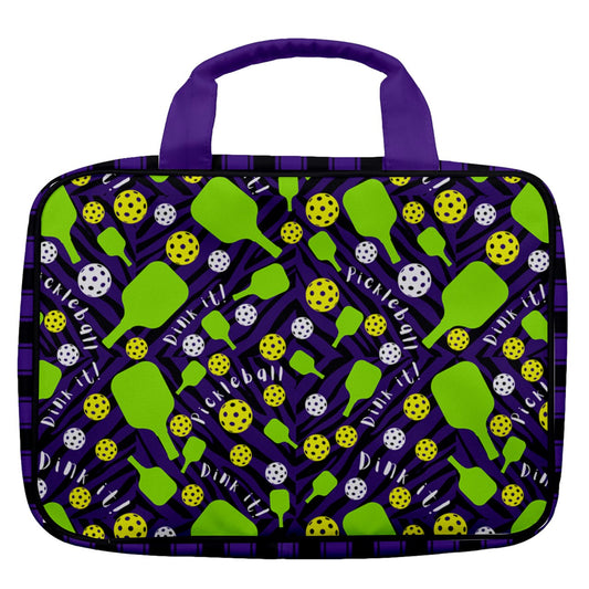 Dizzy Pickle Dinking Diva's BG Women's Pickleball Travel Toiletry Bag with Hanging Hook