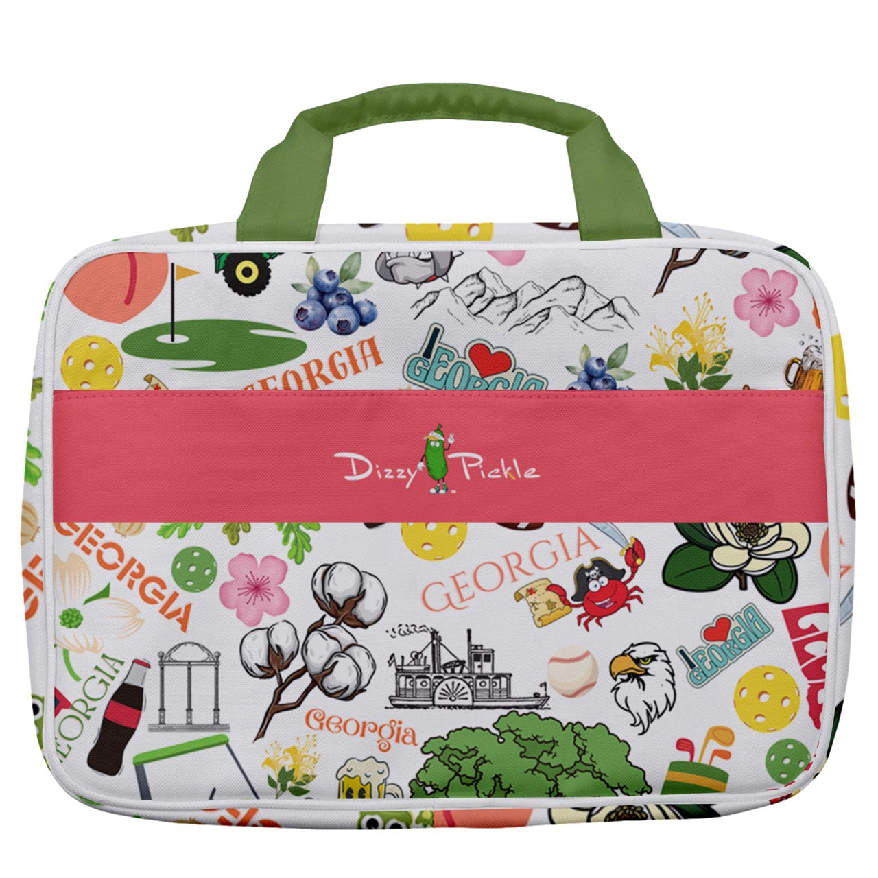 Dizzy Pickle Georgia Women's Pickleball Travel Toiletry Bag with Hanging Hook