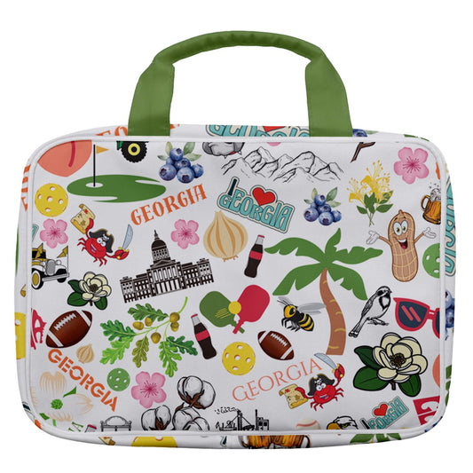 Dizzy Pickle Georgia Women's Pickleball Travel Toiletry Bag with Hanging Hook