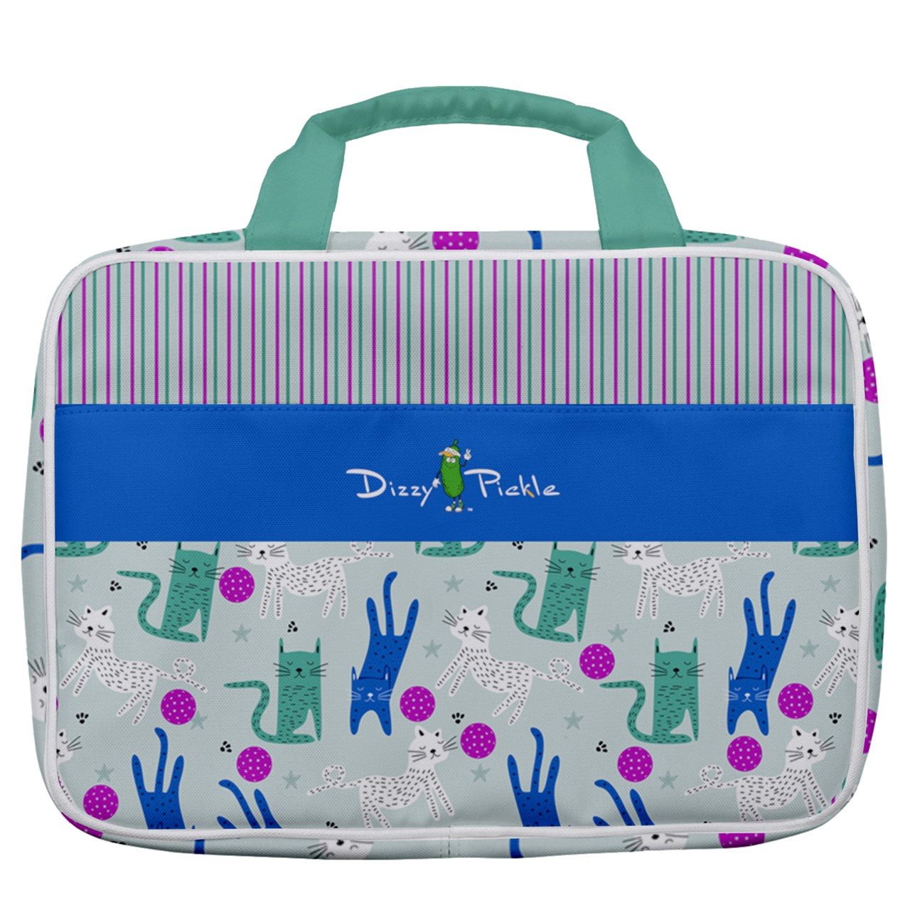 Dizzy Pickle GrayC Women's Pickleball Travel Toiletry Bag with Hanging Hook