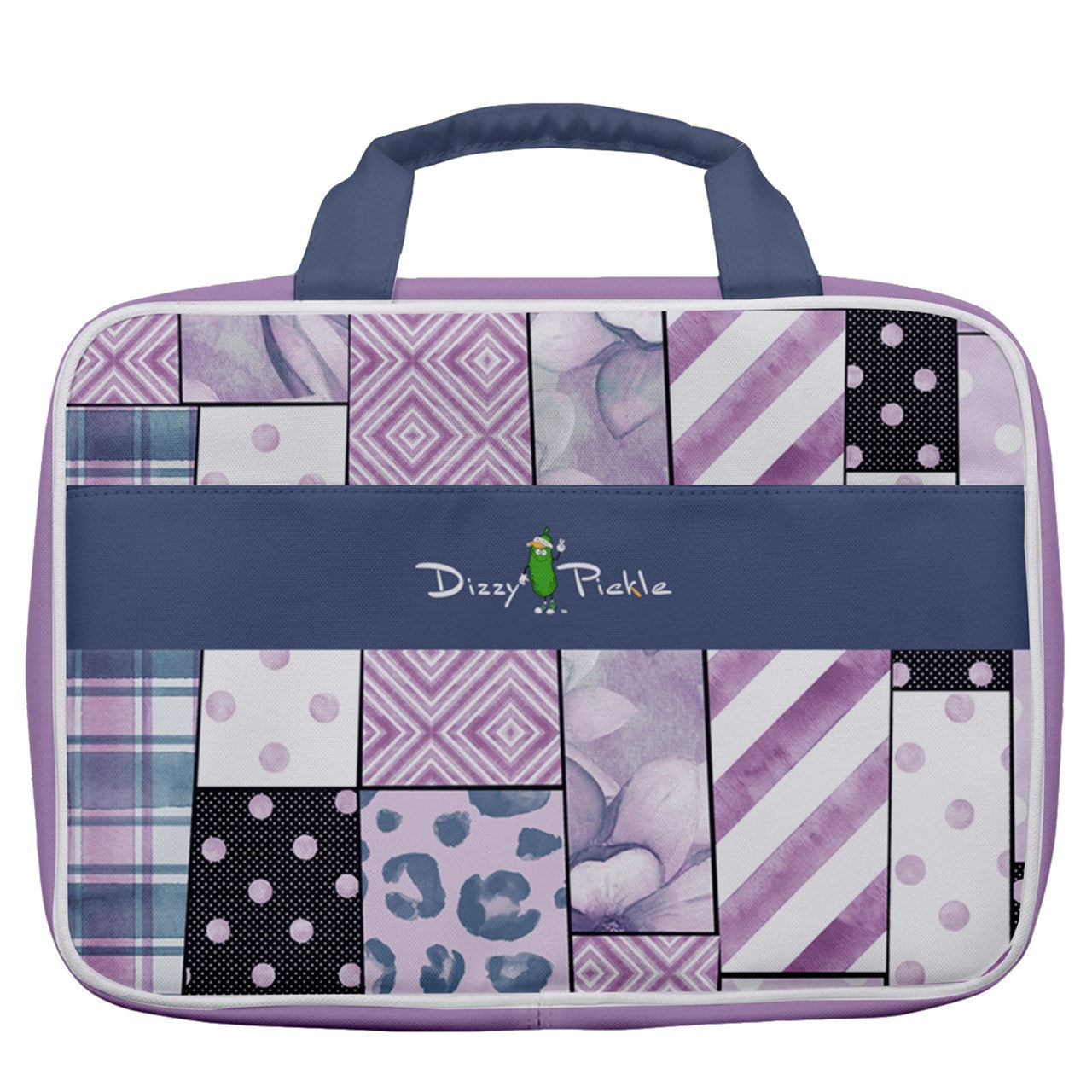 Dizzy Pickle Laura Patches Women's Pickleball Travel Toiletry Bag with Hanging Hook