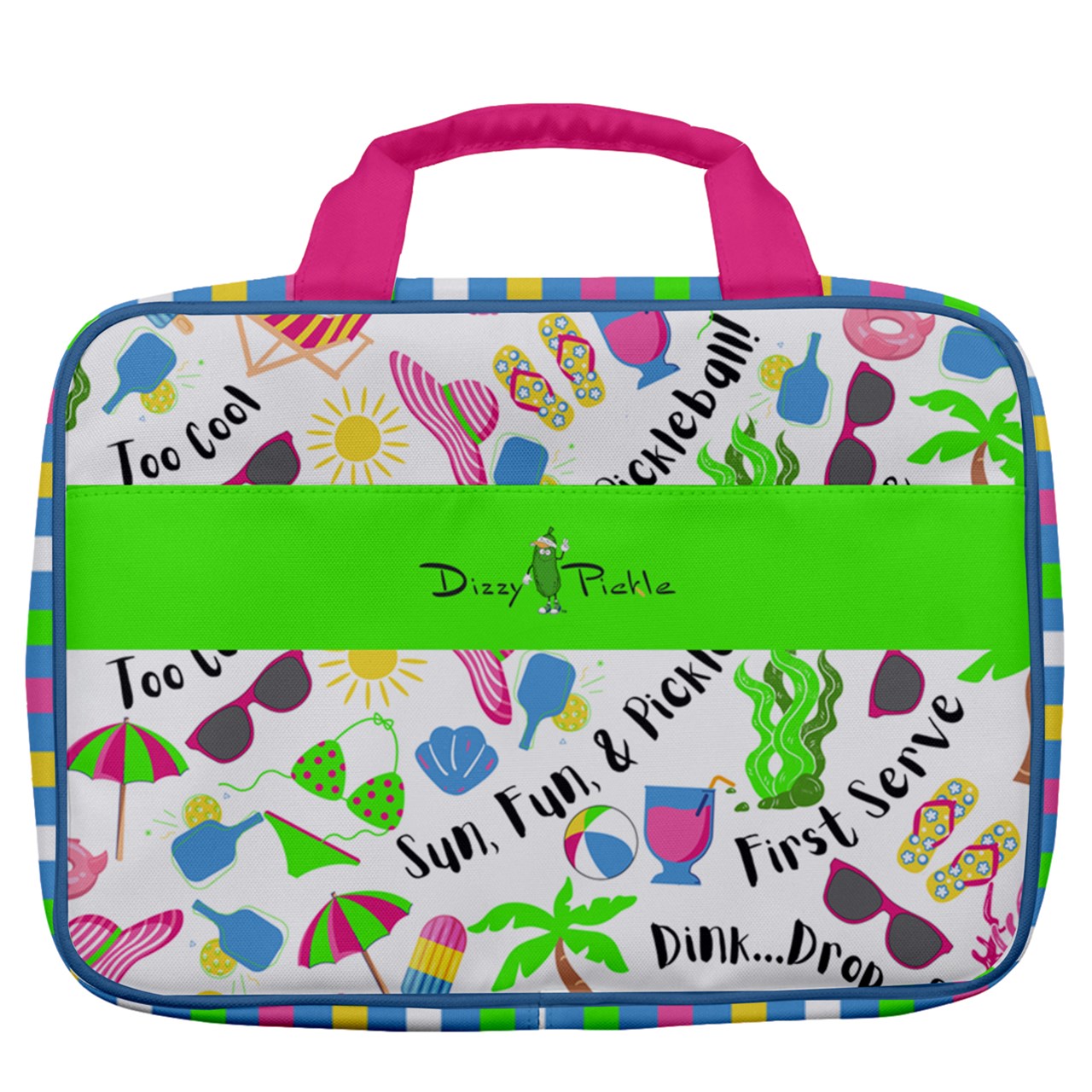 Dizzy Pickle Julie Women's Pickleball Travel Toiletry Bag with Hanging Hook