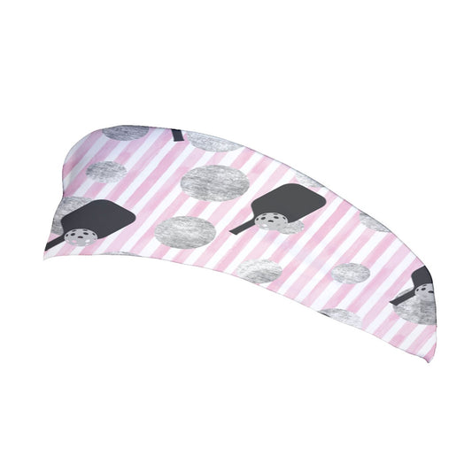 Dizzy Pickle Page Paddles_Polka Dots_Stripes Women's Pickleball Stretchable Headband