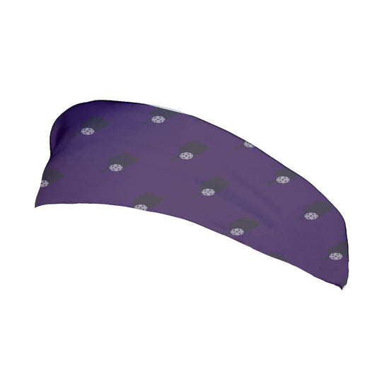 Dizzy Pickle Lynne Purple Paddles Women's Pickleball Stretchable Headband