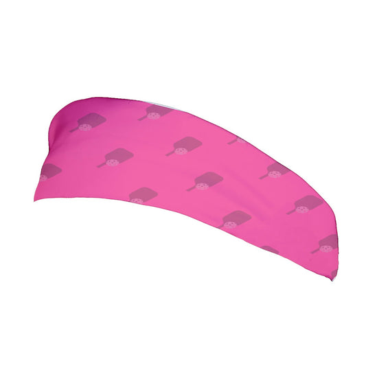 Dizzy Pickle Lynne Pink Paddles Women's Pickleball Stretchable Headband