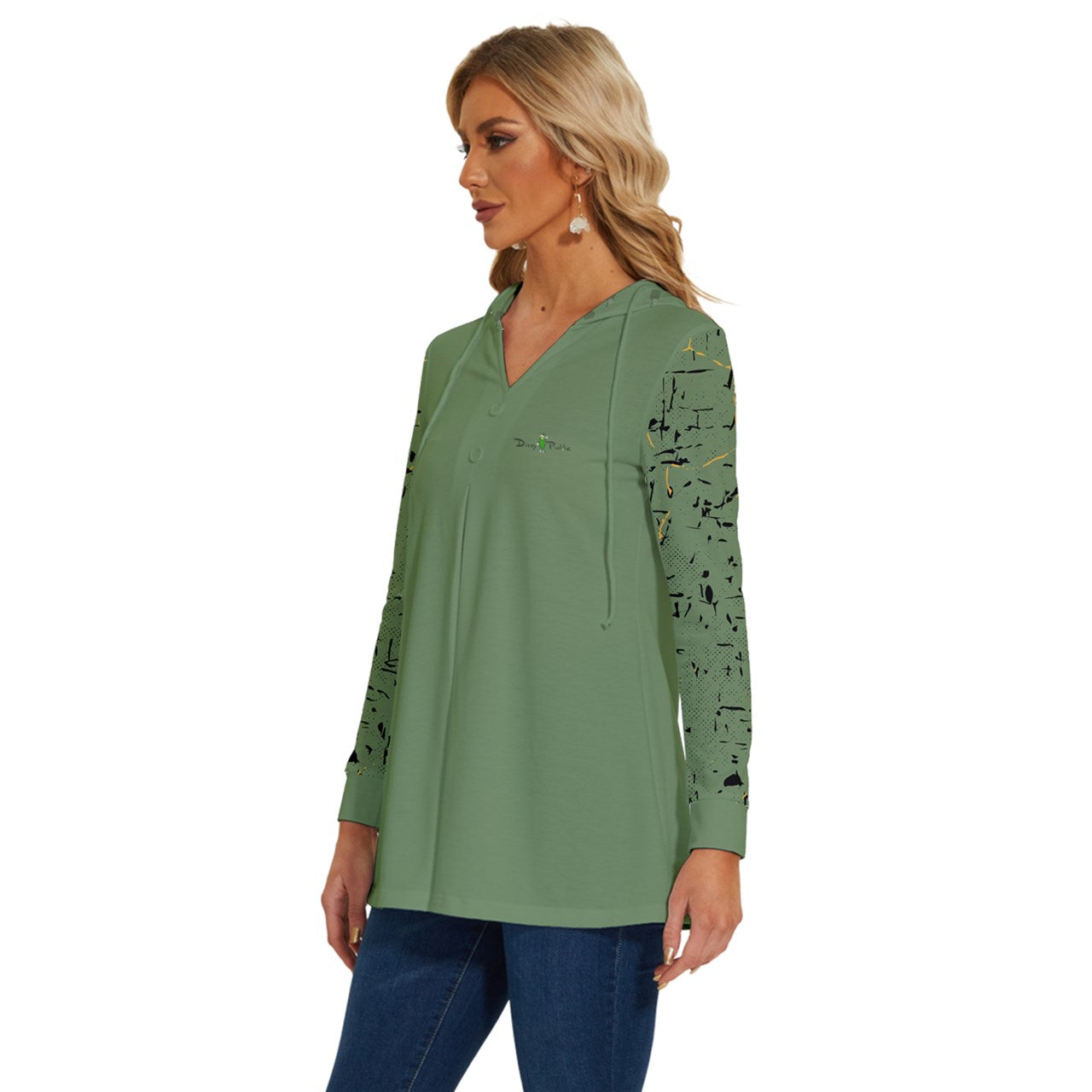 Dizzy Pickle Lynne Sage Women's Pickleball Long Sleeve Drawstring Hooded Top