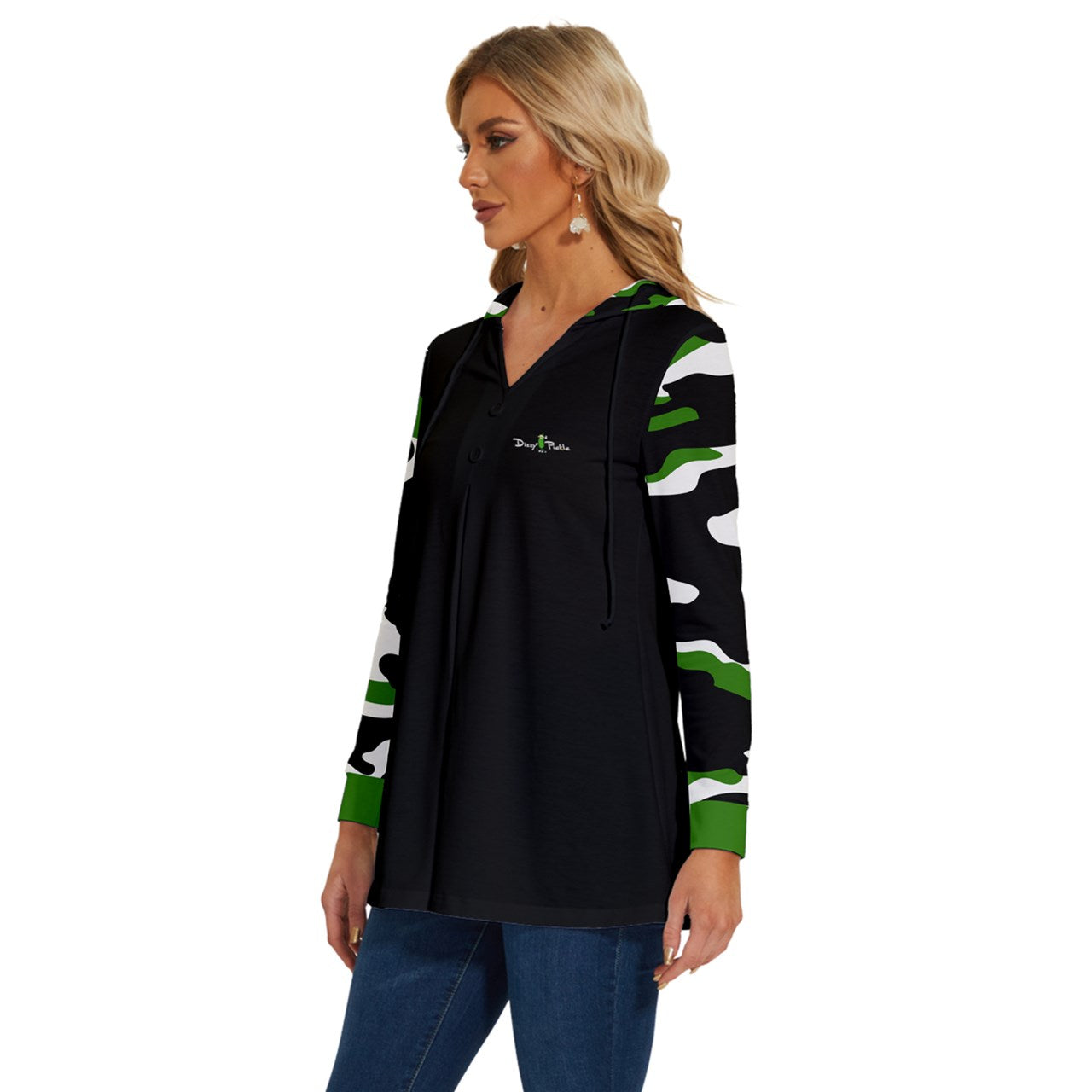 Dizzy Pickle Kati Pickleball Long Sleeve Drawstring Hooded Top