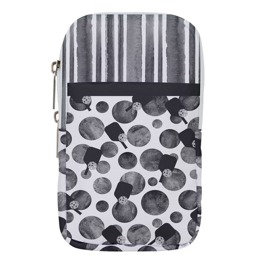 Dizzy Pickle Mary Polka Dots and Paddles Pickleball Court Pouch (Large)