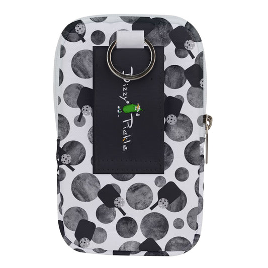 Dizzy Pickle Mary Polka Dots and Paddles Pickleball Court Pouch (Large)